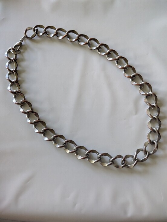 Jewelry - Vintage Chunky Large Loop Grunge Chain Necklace